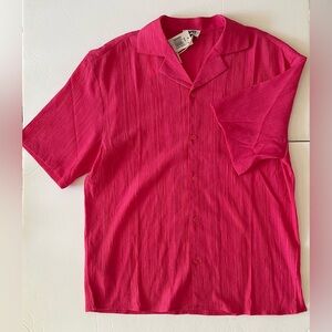 NWT women's button down shirt Krost (L) MSRP $160